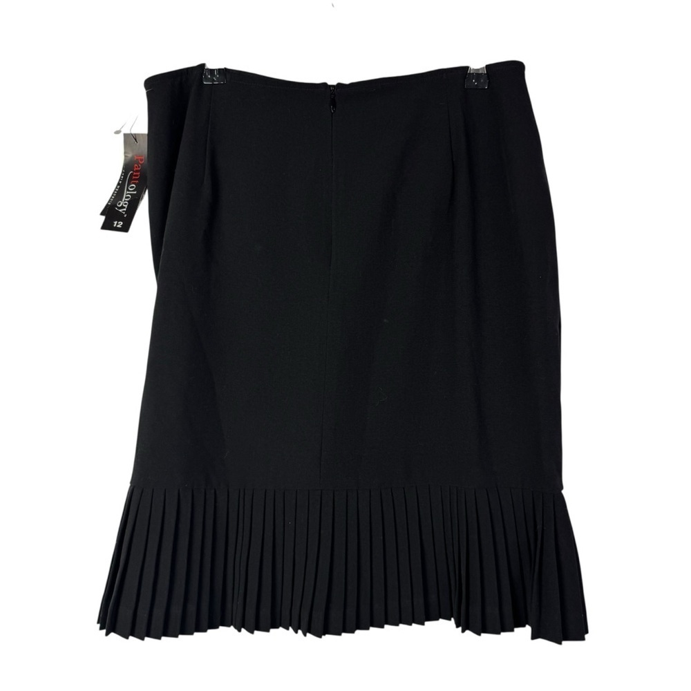 Vintage Y2K‎ Pantology Black Trumpet Fit Mini Skirt 12